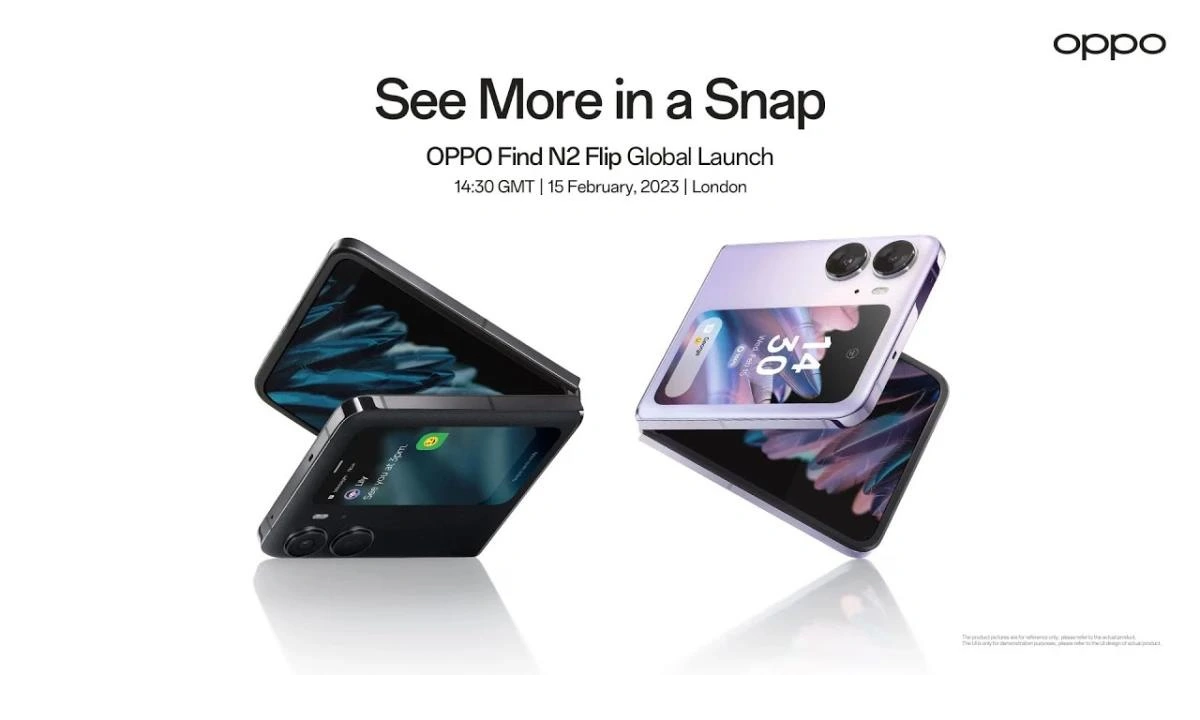 Oppo Find N2 Flip sẽ chính thức trình làng thị trường quốc tế vào ngày 15 tháng 2 này