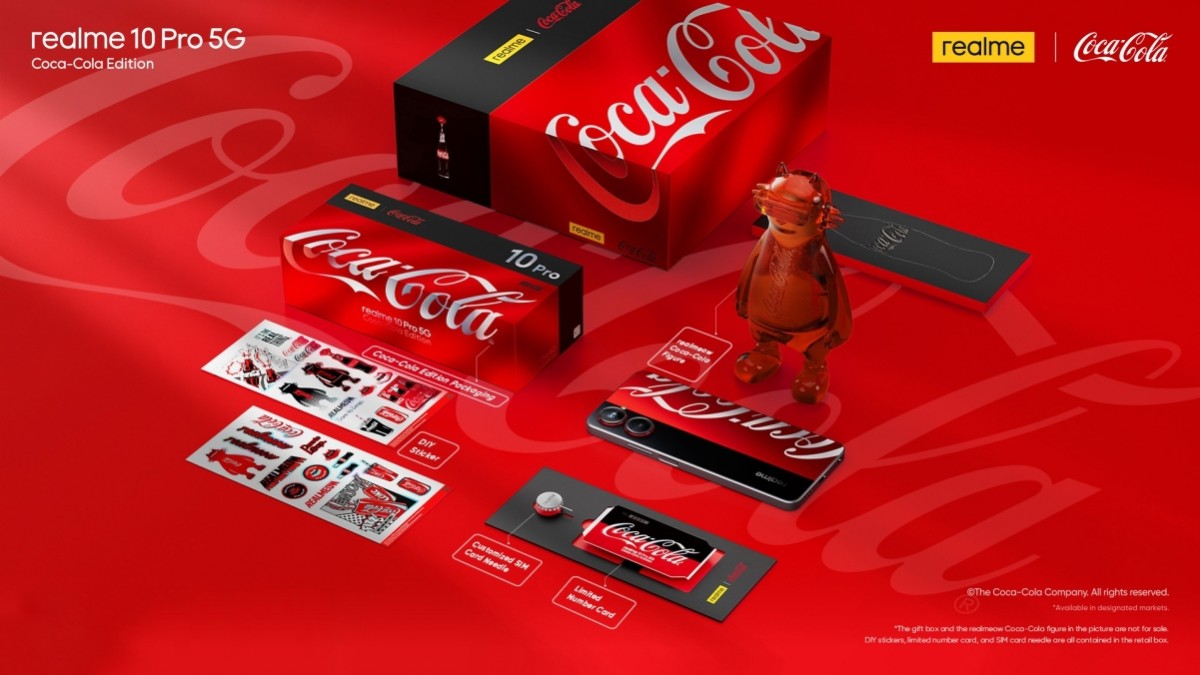 Realme 10 Pro Coca-Cola Edition chính thức xuất hiện với thiết kế cực hút mắt