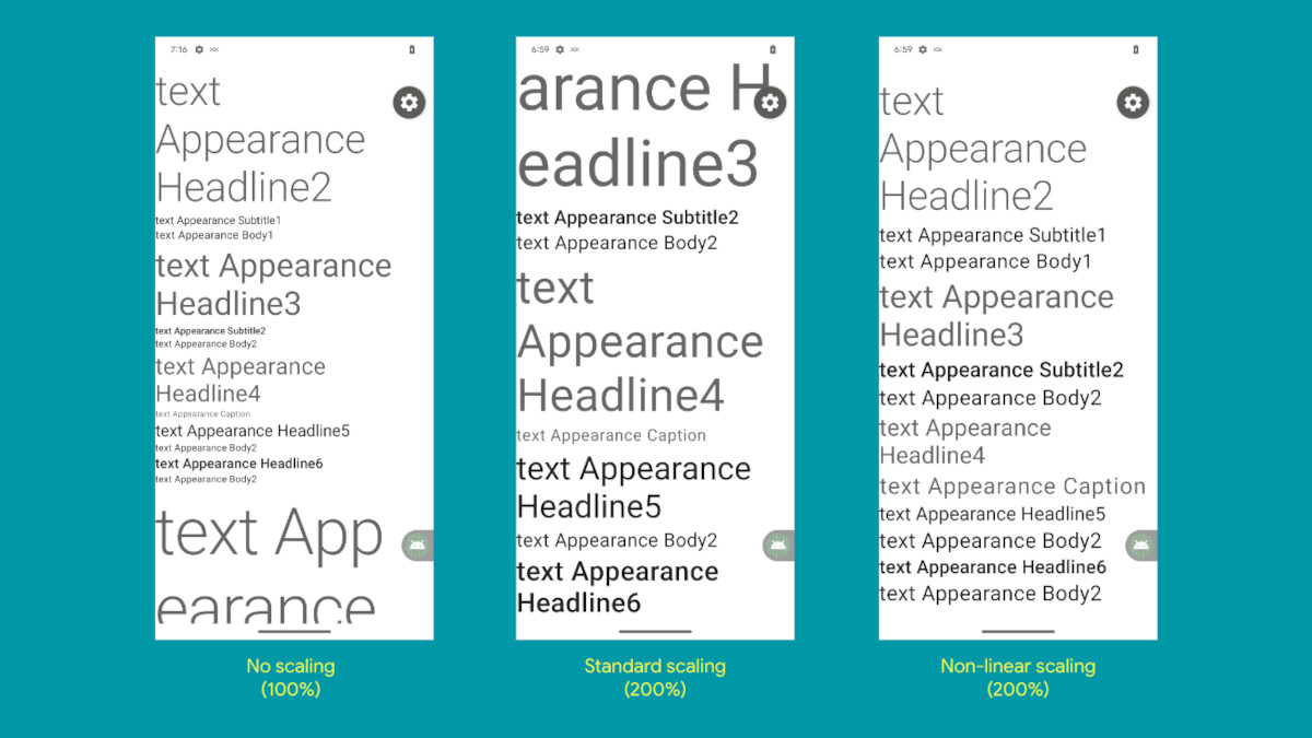 Android 14 cung cấp phông chữ siêu lớn