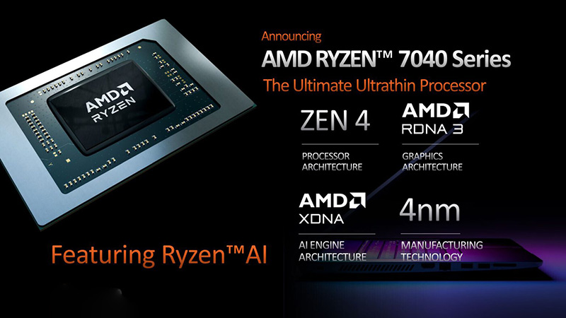 Thông số về AMD Ryzen 7040 series