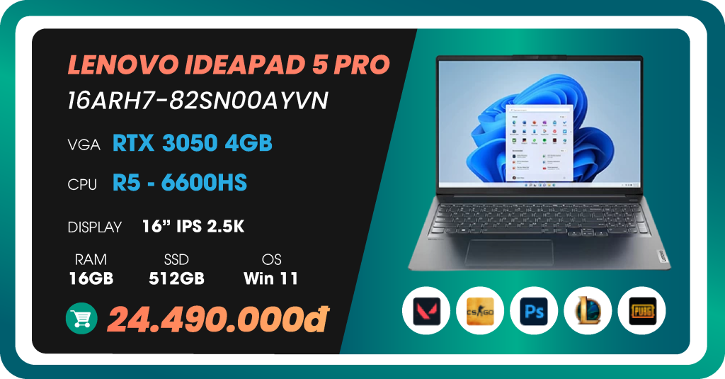 Laptop Lenovo IdeaPad 5 Pro 16ARH7-82SN00AYVN-03