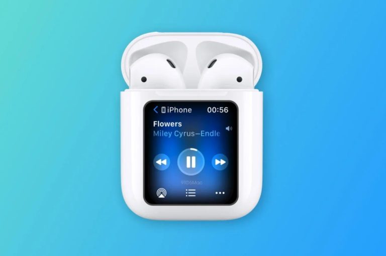 vỏ AirPods có màn hình