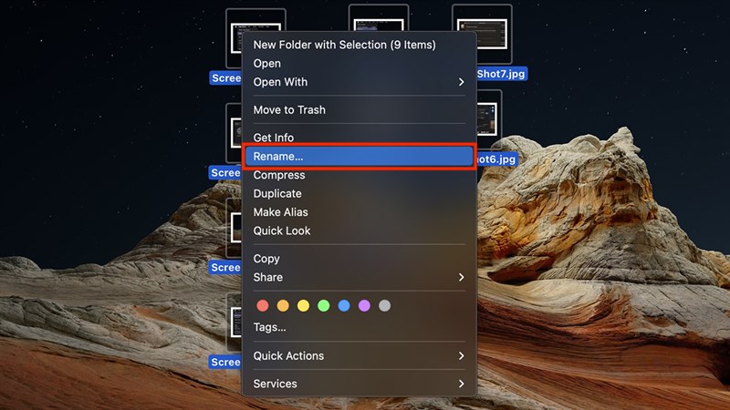 Sau đó chọn chuột phải Rename
