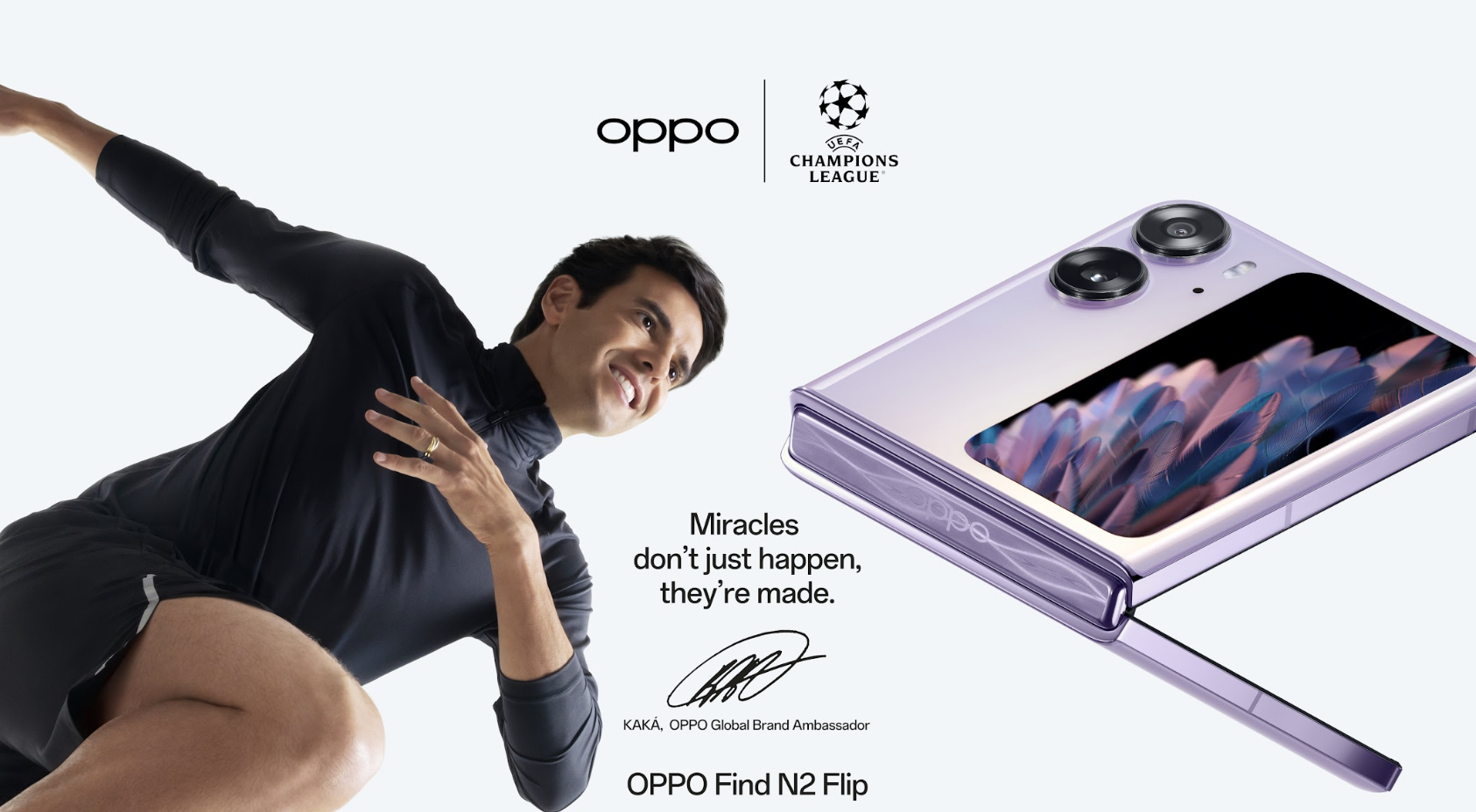 Kaka trở thành đại sứ thương hiệu của Oppo trước trận chung kết UEFA Champions League