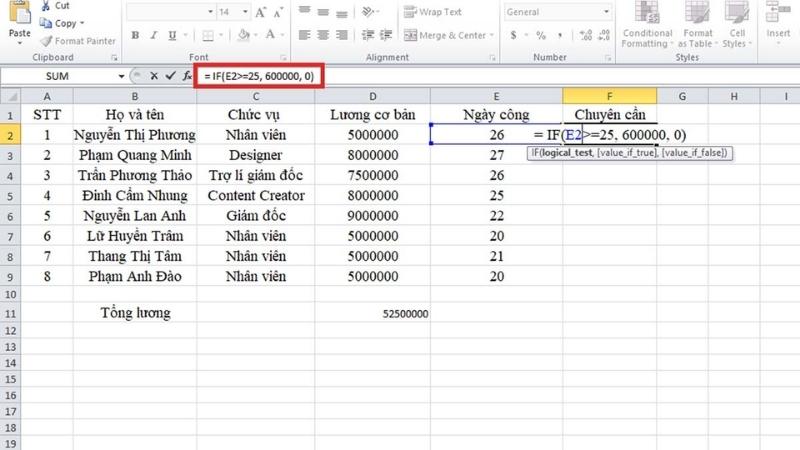 các hàm Excel cơ bản - ảnh 7