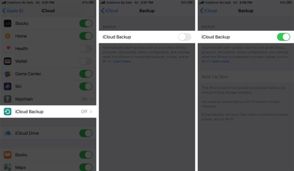 Cách chuyển dữ liệu từ iPhone sang iPhone bằng iCloud