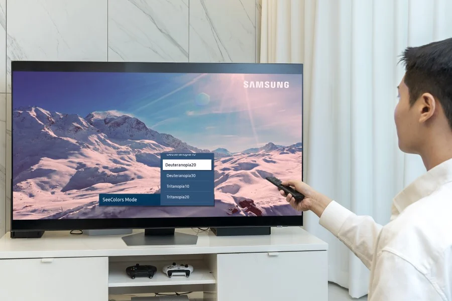 Màn hình TV Samsung còn thêm tính năng Relumino