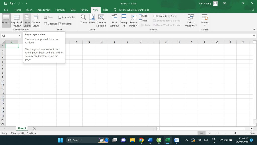 Cách đánh số trang trong Excel - 9