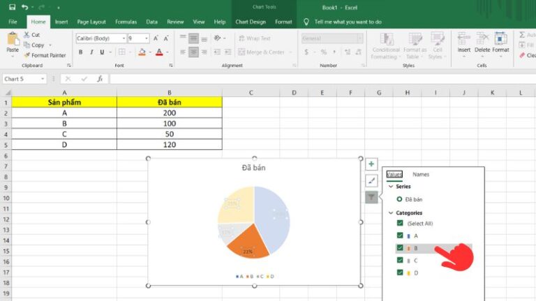 Hướng dẫn cách vẽ biểu đồ tròn chi tiết A đến Z trong Excel