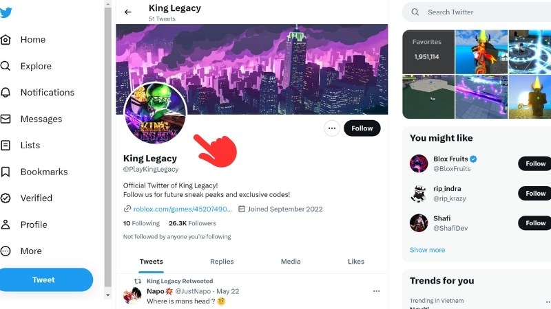 Code King Piece (King Legacy) update 4.8 tháng 12/2023 mới nhất