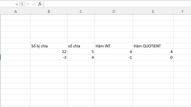Hàm INT trong Excel và 7 vận dụng nâng cao