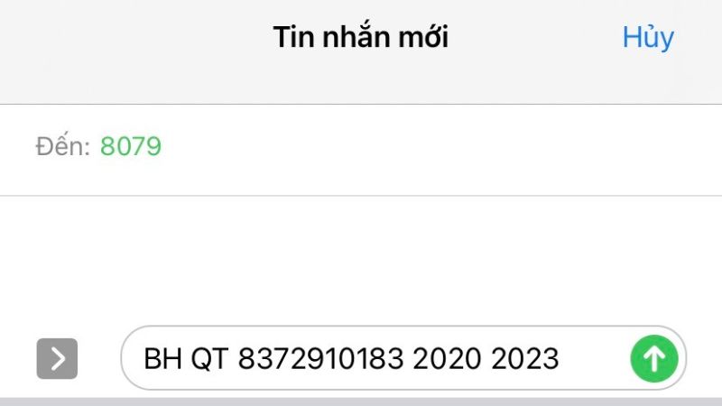 Tra cứu quá trình đóng BHXH qua tin nhắn