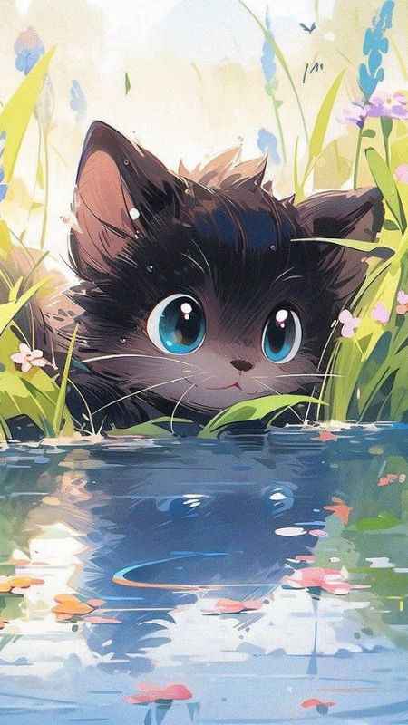 Hình ảnh mèo chibi cute nhất | Chibi, Anime, Hình ảnh