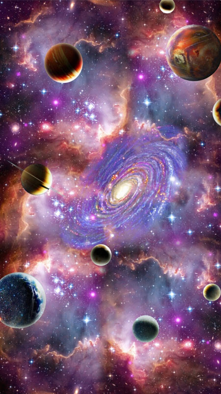 Nền Hình Nền điện Thoại Di động Galaxy Space Blue Hình Nền Cho Tải Về Miễn  Phí - Pngtree