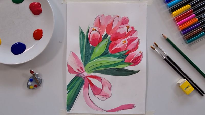 Cách Vẽ Và Tô Màu Hoa Hồng | How to draw a rose - YouTube