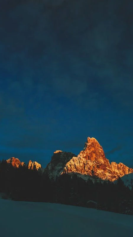 Nền Tuyết Núi Bầu Trời đêm Tối Giản Phong Cách Sáng Tạo Hình Nền điện Thoại  Di động Hình Nền Cho Tải Về Miễn Phí - Pngtree