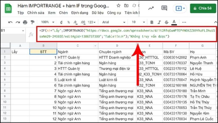Import Range Layout Cách dùng hàm IMPORTRANGE trong Google Sheets