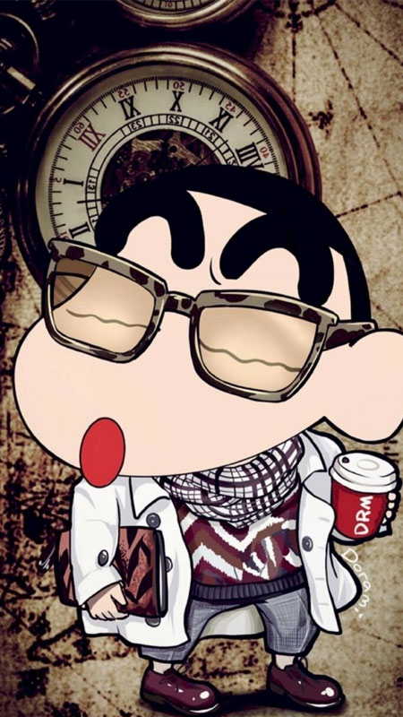 Hình ảnh Shin cậu bé bút chì trong tư thế đầy khí chất