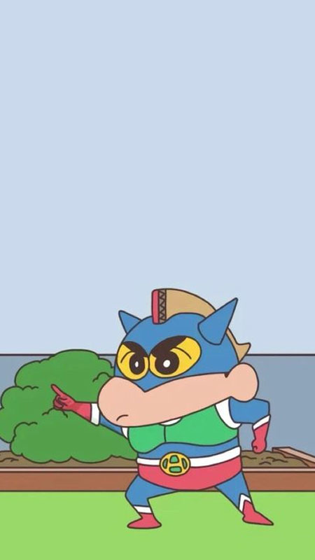 Hình ảnh Shin cậu bé bút chì hóa trang theo chủ đề lễ hội