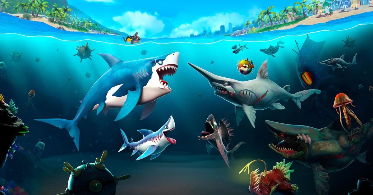 Hóa thân thành cá mập đi săn mồi ở đại dương trong Hungry Shark Evolution