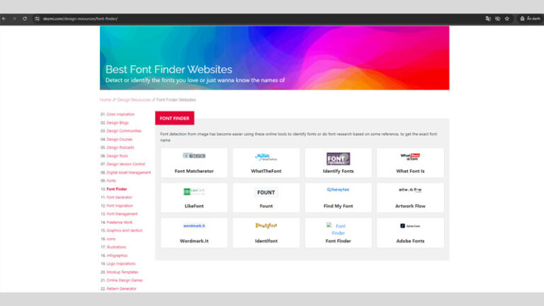 5 trang web tìm font chữ bằng hình ảnh, xác định font miễn phí