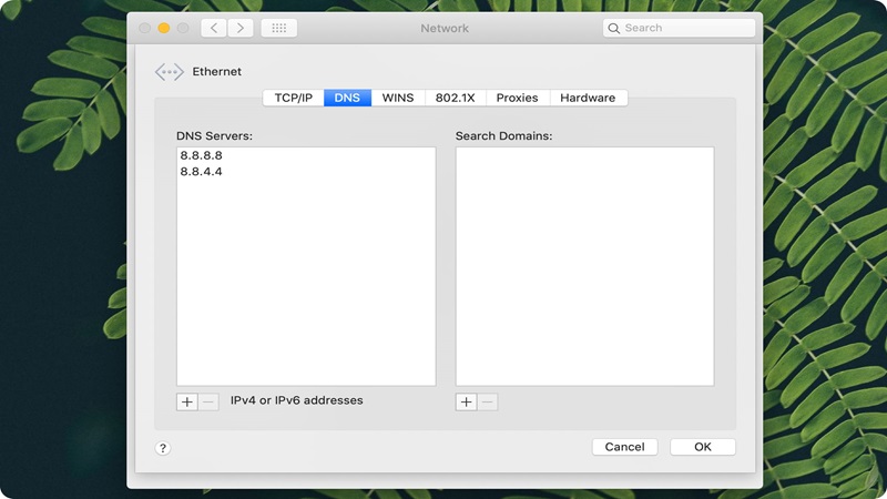 Cách đổi sang DNS Google cho macOS