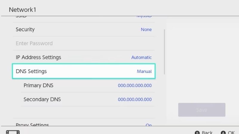 Đổi DNS trên nền tảng Nintendo Switch