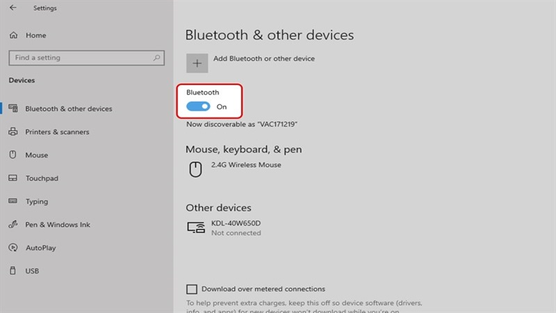 Cách kết nối Bluetooth cho thiết bị đầu vào không dây