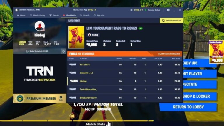 Nâng cấp trải nghiệm chơi game của bạn với Fortnite Tracker