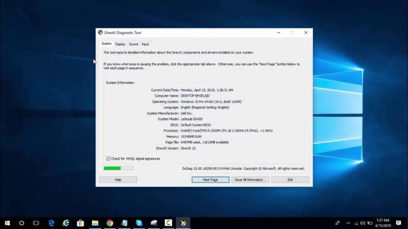 DxDiag là gì? Cách kiểm tra máy tính bằng công cụ DxDiag