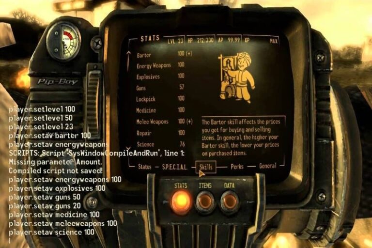Fallout 4 cheat và lệnh console