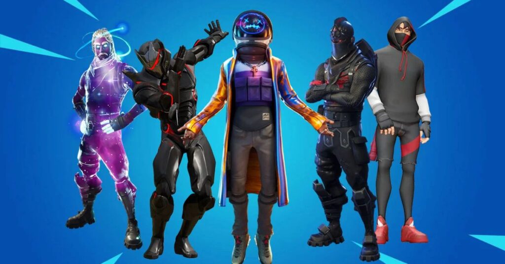 Mua Fortnite skins và V-bucks trong bộ sưu tập Fornite