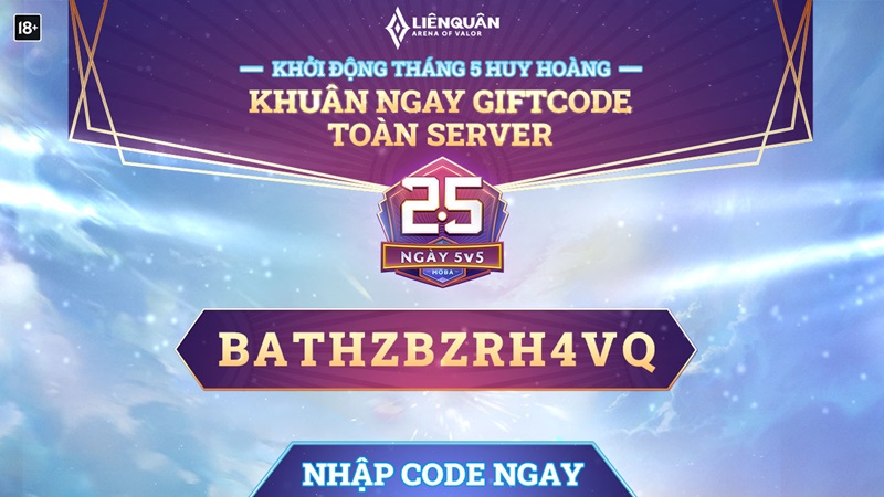 miễn - 999 GiftCode Liên Quân mới nhất 2024: Vàng miễn phí, tướng vĩnh viễn Code-lq