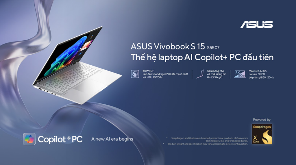 ASUS Vivobook S 15 - Thế hệ laptop AI Copilot+ PC đầu tiên - Tin tức ...