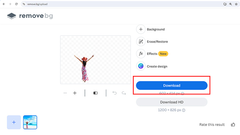 Bước 4: Nếu hài lòng với kết quả, hãy nhấn chọn 