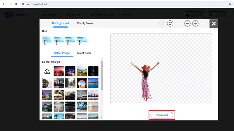 Bước 5: Sau khi hoàn tất, nhấn chọn “Download” để lưu ảnh về máy tính.