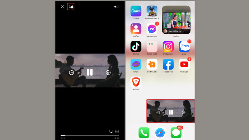 cach-xem-youtube-ngoai-man-hinh-ios-10