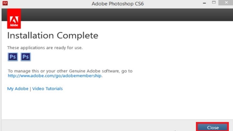 Hướng dẫn cài Photoshop CS6 vĩnh viễn full Crack - Bước 7