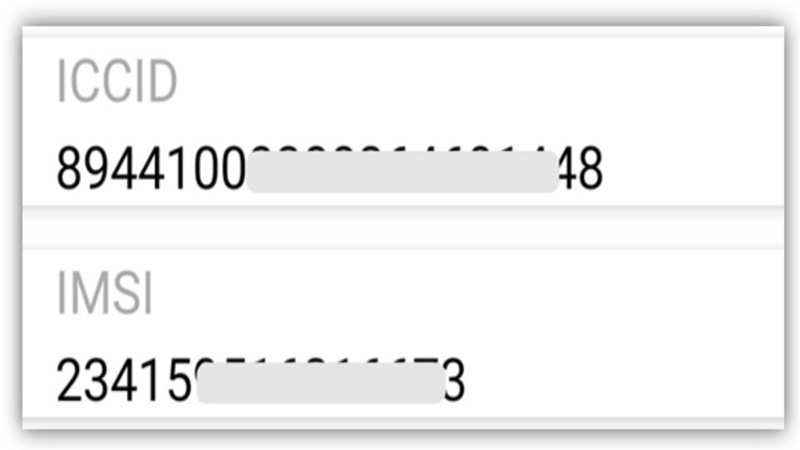 ICCID so với IMSI  