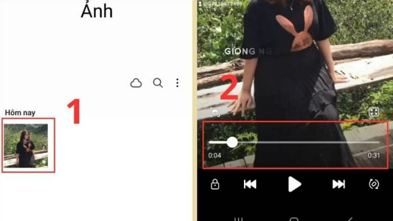 Các bước thực hiện cách chụp ảnh trên TikTok bằng cách cắt ảnh từ video trên Android