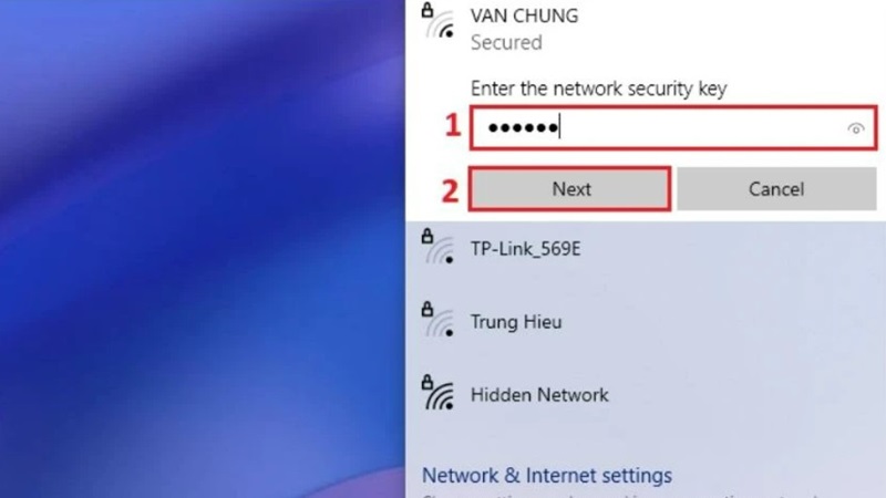 Cách mở WiFi trên laptop Win 7 từ thanh Taskbar