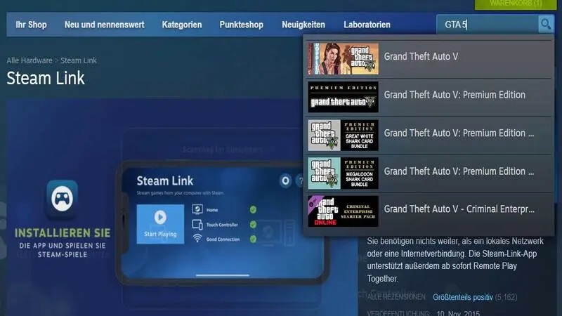 Cách tải GTA 5 cho PC trực tuyến bằng Steam