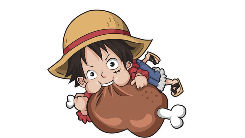 Tải ảnh Luffy cute - Hình chibi đời thường