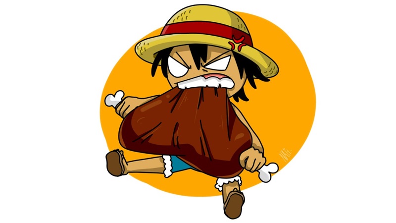 Tải ảnh Luffy cute - Hình chibi đời thường