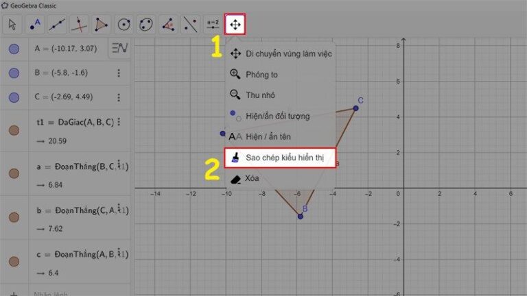 Hướng dẫn tải GeoGebra vẽ đồ thị hàm số, công thức Toán học