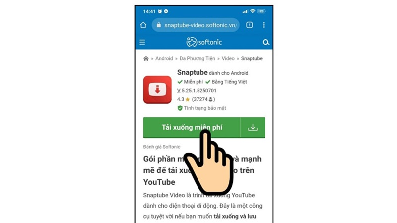 Hướng dẫn tải SnapTube cho Android miễn phí