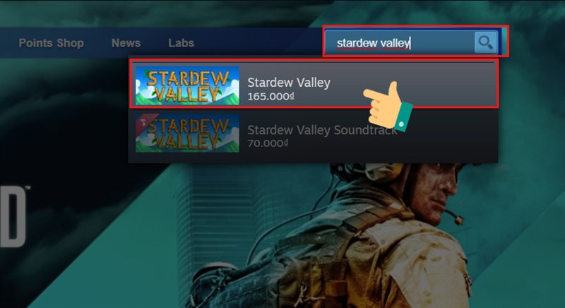 Bước 2: Tìm kiếm 