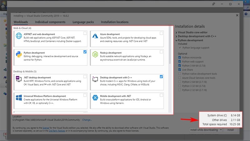 Hướng dẫn tải Visual Studio