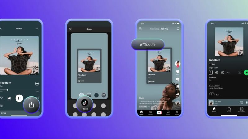 Tiktok tích hợp Spotify