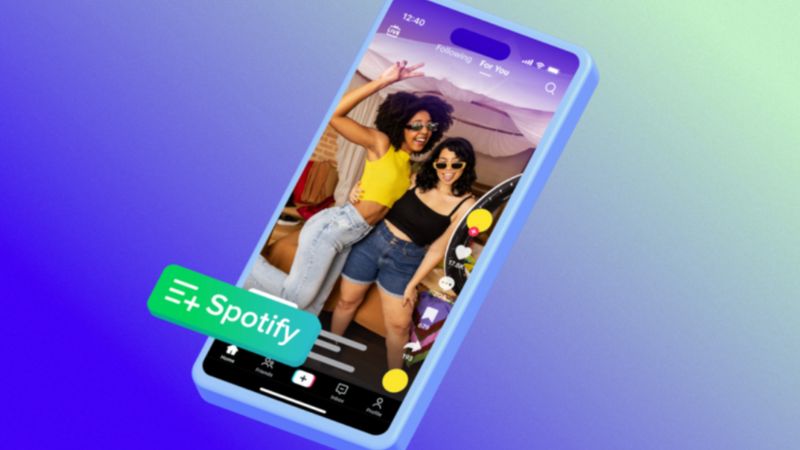 Tiktok tích hợp Spotify